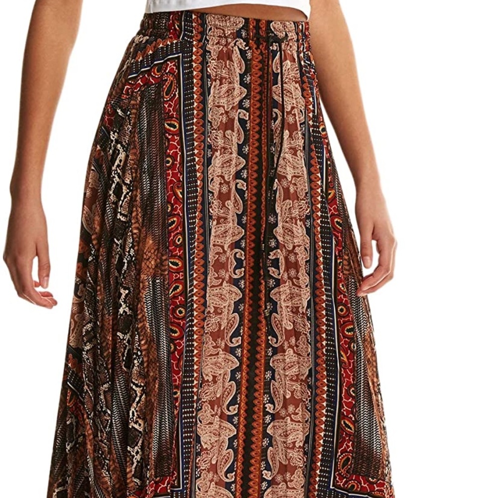 Boho Multicolored Maxi Skirt